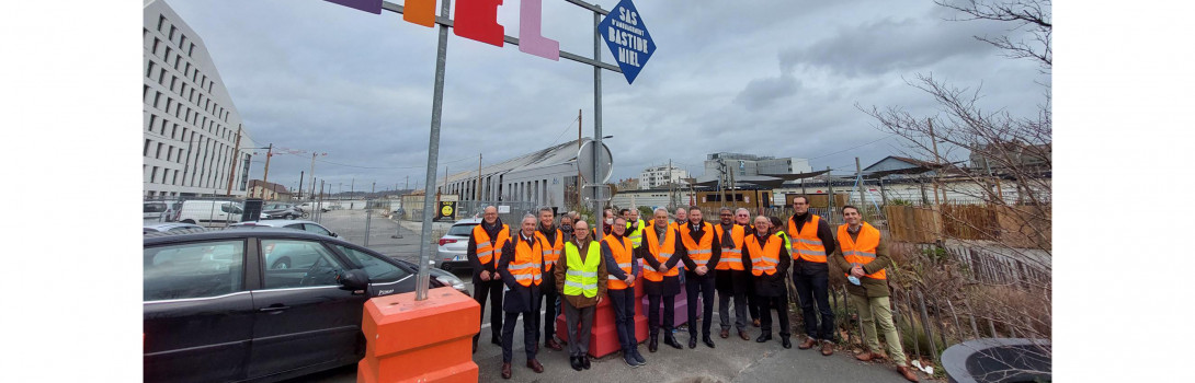 Le Groupe Action Logement Immobilier visite l’écoquartier Bastide Niel !